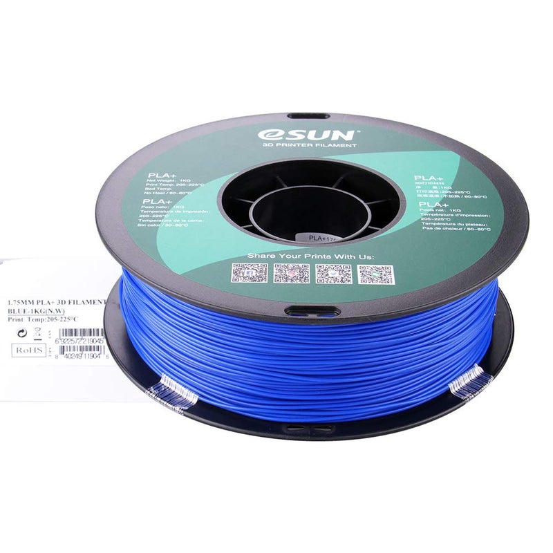 eSUN PLA PRO (PLA+) 3D Printer Filament, Dimensional Accuracy +/- 0.03mm, 1kg Spool, 1.75mm, Blue - Image 2